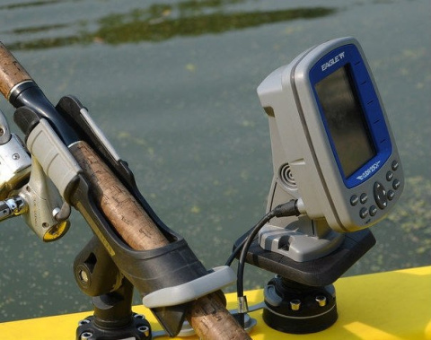 Pontoon sonar holder Pontoon sonar holder