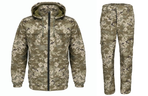 Jaro a Podzim BARS Softshell PIXEL ECO, Bunda + Kalhoty -1 ° C do 15 ° C