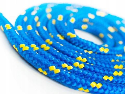 Linka Kotwiczna Cumownicza Budowlana Niebieska 12mm 16m do Pontonu Łodzi Linka Kotwiczna Cumownicza Budowlana Niebieska 12mm 16m do Pontonu Łodzi