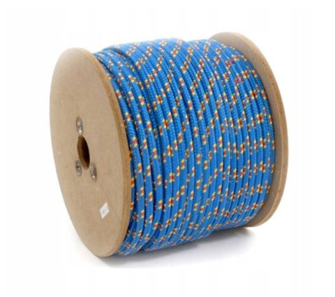 Linka Kotwiczna Cumownicza Budowlana Niebieska 12mm 16m do Pontonu Łodzi Linka Kotwiczna Cumownicza Budowlana Niebieska 12mm 16m do Pontonu Łodzi
