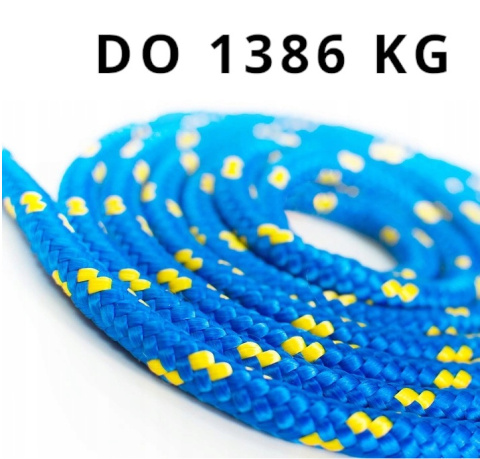 Lina Kotwiczna Cumownicza Żeglarska 12mm 16m na Ponton Łodz MIX 3 KOLORY Lina Kotwiczna Cumownicza Żeglarska 12mm 16m na Ponton Łodz MIX 3 KOLORY