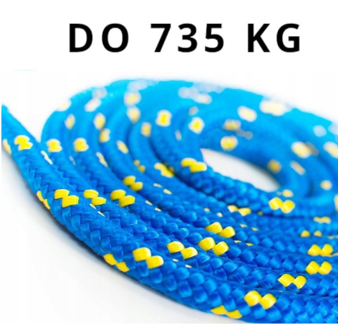 Lina Kotwiczna Cumownicza Żeglarska 8mm 25m do Pontonu Łodzi MIX 3 KOLORY Lina Kotwiczna Cumownicza Żeglarska 8mm 25m do Pontonu Łodzi MIX 3 KOLORY