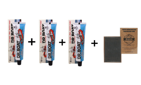 3 x Adhesive Dr. Boat + Strengthening Mesh