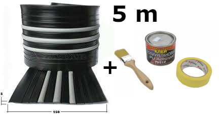 5 m Zestaw Listwa ochronna 150mm + Klej Professional 330g 5 m Zestaw Listwa ochronna 150mm + Klej Professional 330g