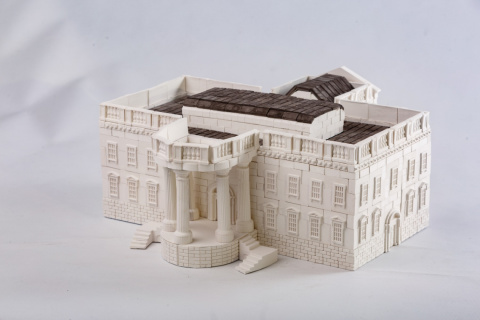 Zestaw Klocki z cegły mini brick Biały Dom Zestaw Klocki z cegły mini brick Biały Dom