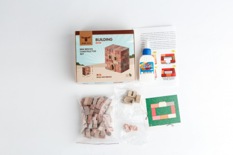 Zestaw Klocki z cegły mini brick Budynek Zestaw Klocki z cegły mini brick Budynek