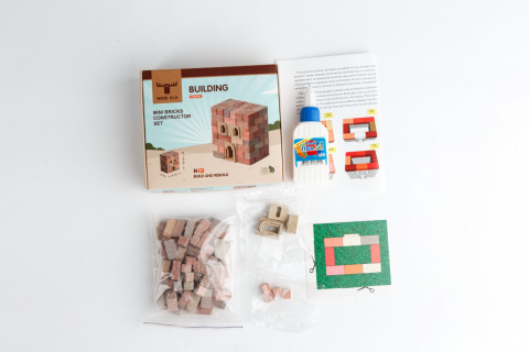 Zestaw Klocki z cegły mini brick Budynek Zestaw Klocki z cegły mini brick Budynek