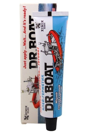 Repair Kit Dr. Boat + PVC patch + Reinforcing mesh + Glue box Repair Kit Dr. Boat + PVC patch + Reinforcing mesh + Glue box