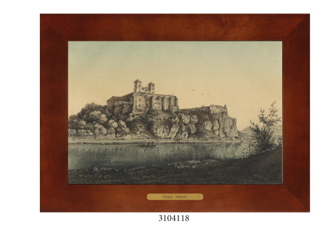 Obrazek Ceramiczny Kraków 38x28 cm w Drewnianej Ramce Obrazek Ceramiczny Kraków 38x28 cm w Drewnianej Ramce