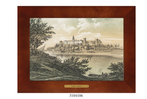 Obrazek Ceramiczny Kraków 38x28 cm w Drewnianej Ramce Obrazek Ceramiczny Kraków 38x28 cm w Drewnianej Ramce