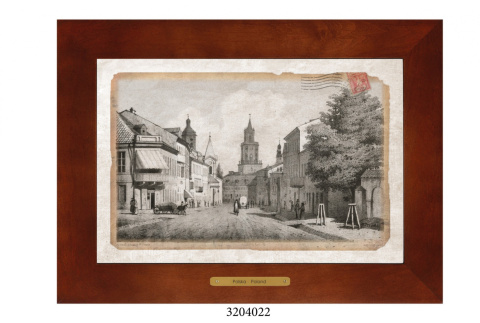 Obrazek Ceramiczny Lublin 38x28 cm w Drewnianej Ramce Obrazek Ceramiczny Lublin 38x28 cm w Drewnianej Ramce