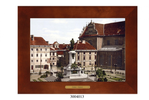 Obrazek Ceramiczny Warszawa 28x38 cm w Drewnianej Ramce Obrazek Ceramiczny Warszawa 28x38 cm w Drewnianej Ramce