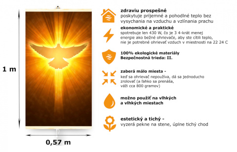 Nástěnný Infračervený Ohřívač TRIO HOLUB Topný Panel Nástěnný Infračervený Ohřívač TRIO HOLUB Topný Panel