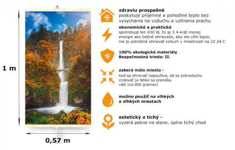 Grzejnik Naścienny TRIO WODOSPAD na Podczerwień Panel Grzewczy Grzejnik Naścienny TRIO WODOSPAD na Podczerwień Panel Grzewczy
