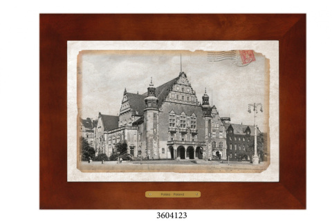 Obrazek Ceramiczny Wrocław 28x38 cm w Drewnianej Ramce Obrazek Ceramiczny Wrocław 28x38 cm w Drewnianej Ramce