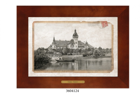 Obrazek Ceramiczny Wrocław 28x38 cm w Drewnianej Ramce Obrazek Ceramiczny Wrocław 28x38 cm w Drewnianej Ramce