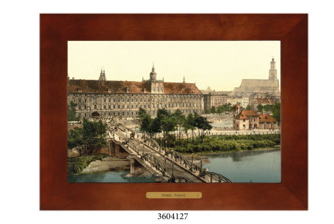 Obrazek Ceramiczny Wrocław 28x38 cm w Drewnianej Ramce Obrazek Ceramiczny Wrocław 28x38 cm w Drewnianej Ramce