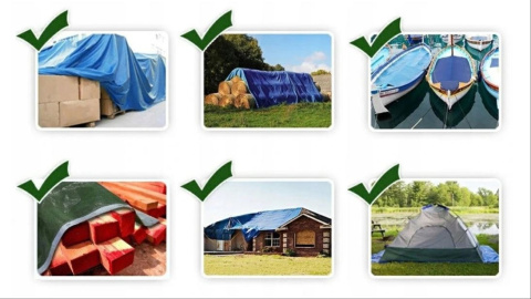Plandeka pod namiot 150g 2x3 survival mocna zadaszenie szara Plandeka pod namiot 150g 2x3 survival mocna zadaszenie szara