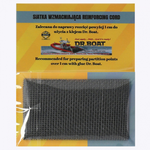 Repair Kit Dr. Boat + PVC patch + Reinforcing mesh + Glue box Repair Kit Dr. Boat + PVC patch + Reinforcing mesh + Glue box